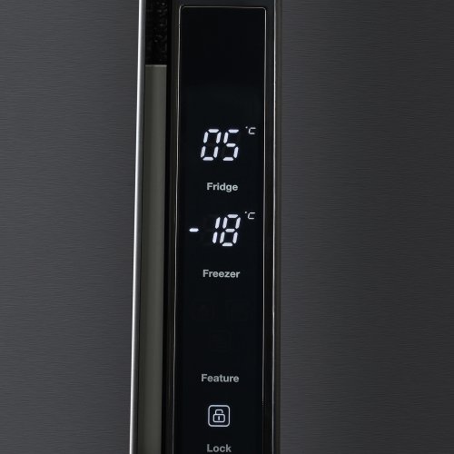 Холодильник Hyundai CS4505F черная сталь (двухкамерный) фото 2