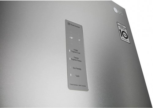 Холодильник LG GA-B509MAWL двухкамерный сталь фото 2