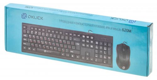 Клавиатура + мышь Оклик 620M клав:черный мышь:черный USB фото 5