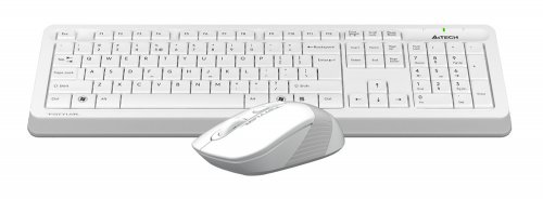 Клавиатура + мышь A4Tech Fstyler FG1010 клав:белый/серый мышь:белый/серый USB беспроводная Multimedi фото 8