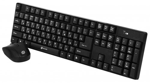 Клавиатура + мышь Оклик 210M клав:черный мышь:черный USB беспроводная фото 3