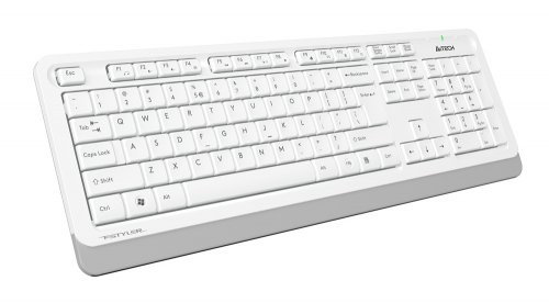 Клавиатура + мышь A4Tech Fstyler FG1010 клав:белый/серый мышь:белый/серый USB беспроводная Multimedi фото 4