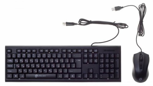 Клавиатура + мышь Оклик 620M клав:черный мышь:черный USB фото 6