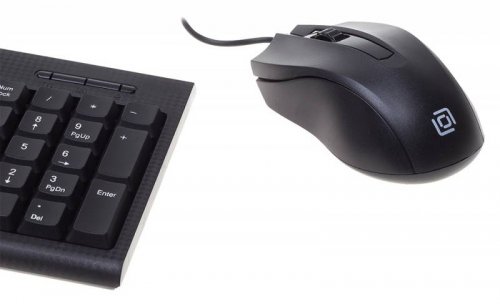 Клавиатура + мышь Оклик 620M клав:черный мышь:черный USB фото 8