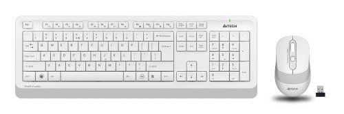 Клавиатура + мышь A4Tech Fstyler FG1010 клав:белый/серый мышь:белый/серый USB беспроводная Multimedi фото 2